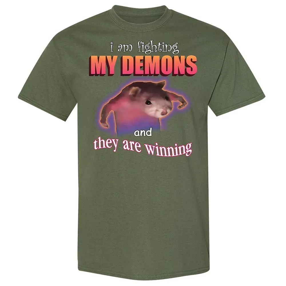 I'm fighting my demons - Military Green - 11