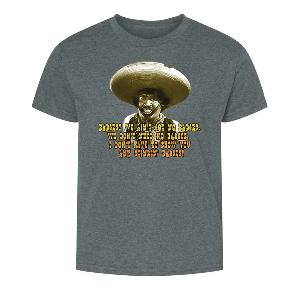 Ain't Got No Stinking Badges - Dark Heather - 16