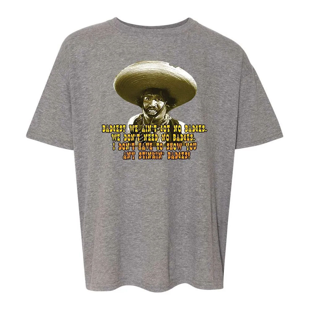 Ain't Got No Stinking Badges - Graphite Heather - 18