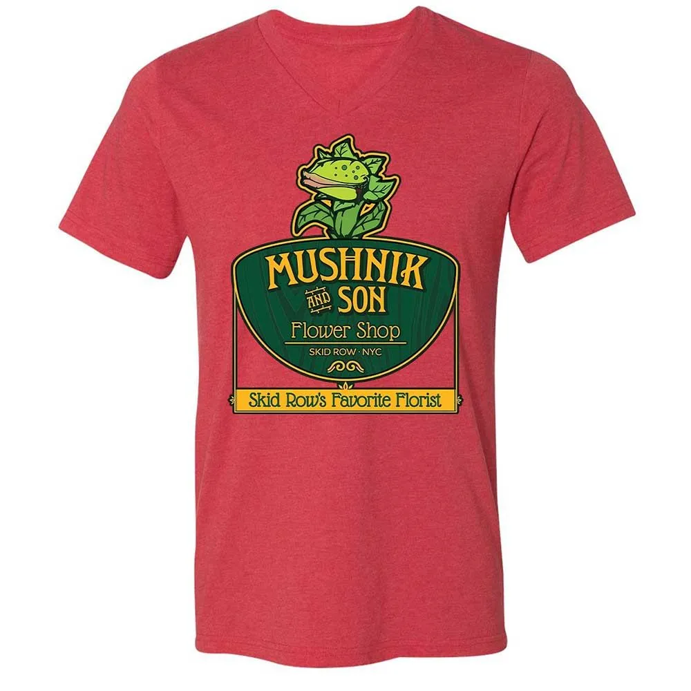 Unisex V-Neck T-Shirt - 9QDJFT3P - Heather Red - 6