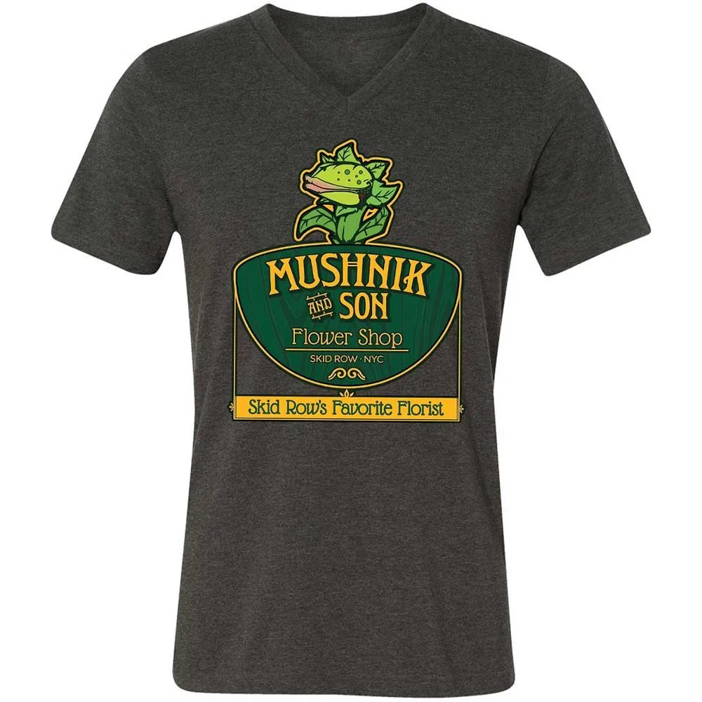 Unisex V-Neck T-Shirt - 9QDJFT3P - Dark Grey Heather - 8
