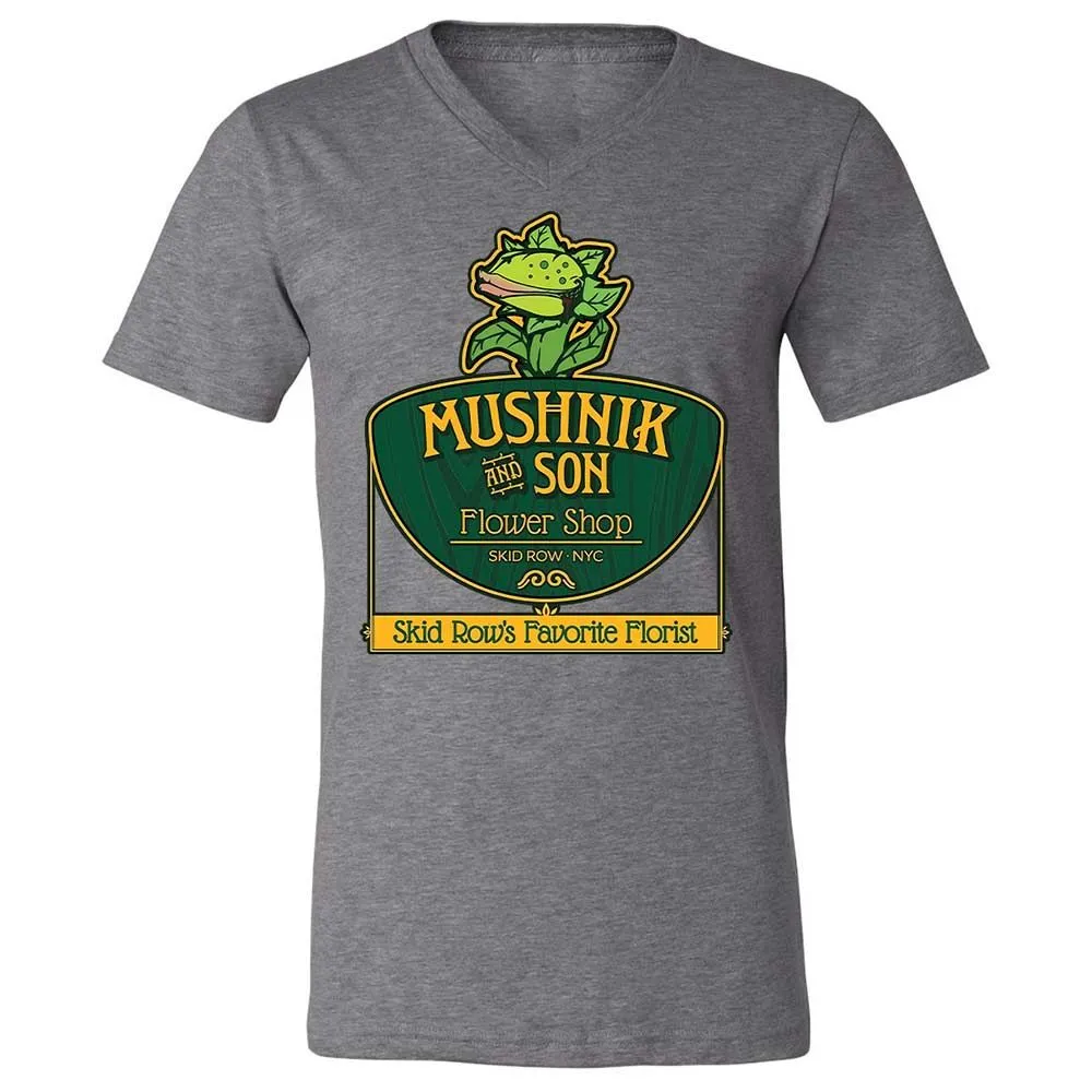Unisex V-Neck T-Shirt - 9QDJFT3P - Deep Heather - 9