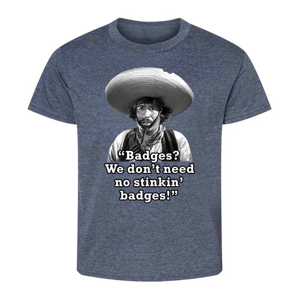 We don't need no stinkin' badges - Heather Navy - 15