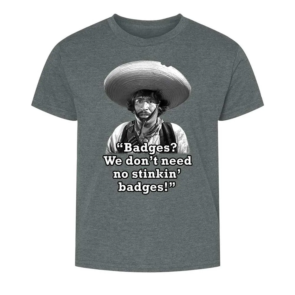 We don't need no stinkin' badges - Dark Heather - 16