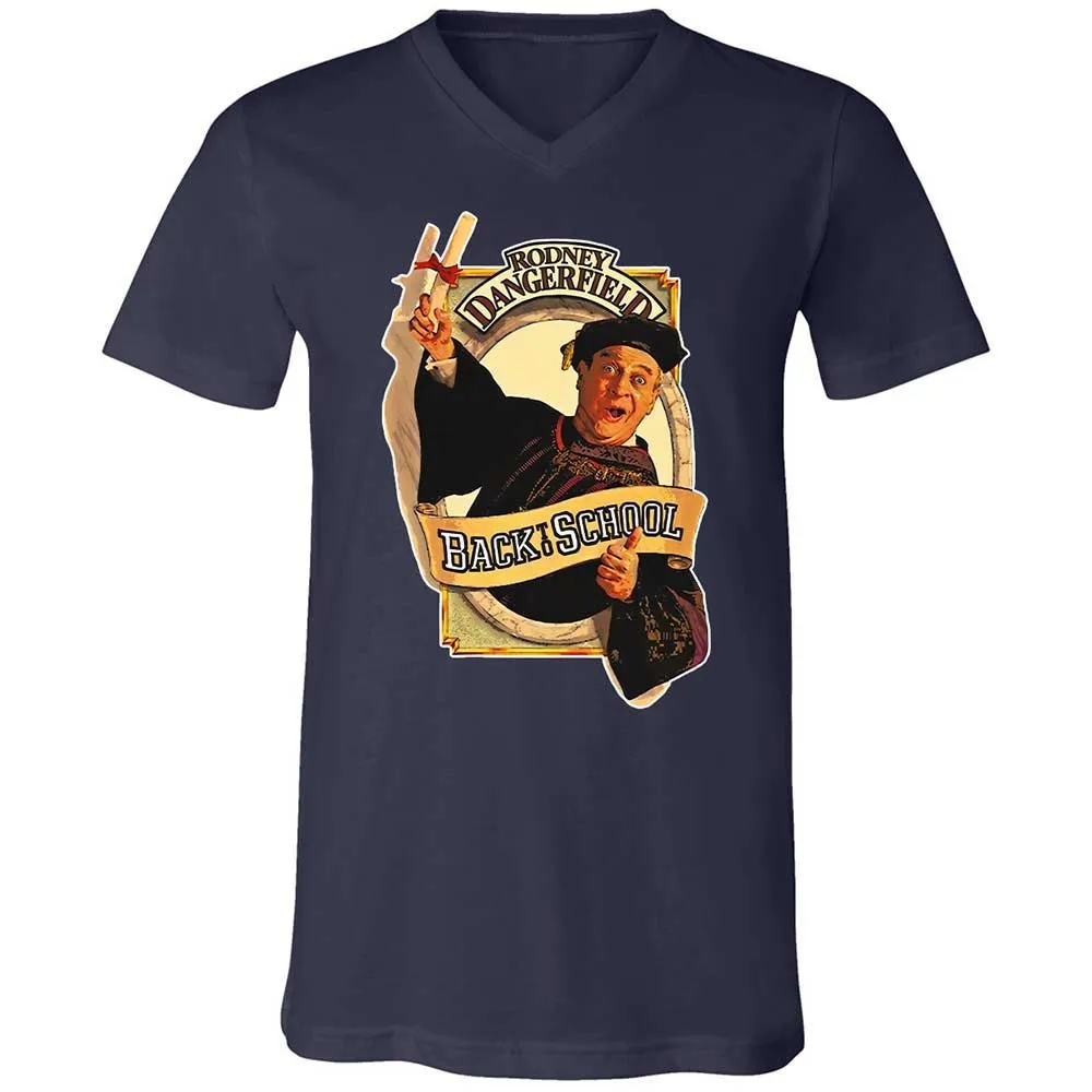 Unisex V-Neck T-Shirt - V89X2FHV - Navy - 2