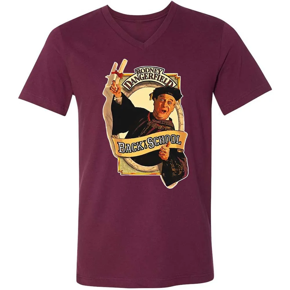 Unisex V-Neck T-Shirt - V89X2FHV - Maroon - 8