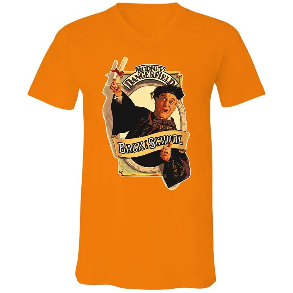 Unisex V-Neck T-Shirt - V89X2FHV - Orange - 12
