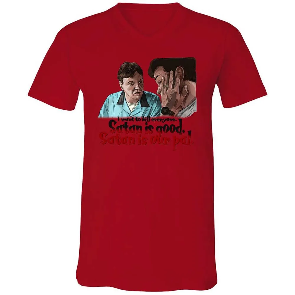Unisex V-Neck T-Shirt - NB94S4HM - Red - 5