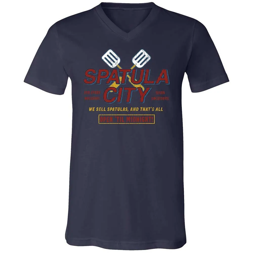 Unisex V-Neck T-Shirt - EFZ2QTJ9 - Navy - 2