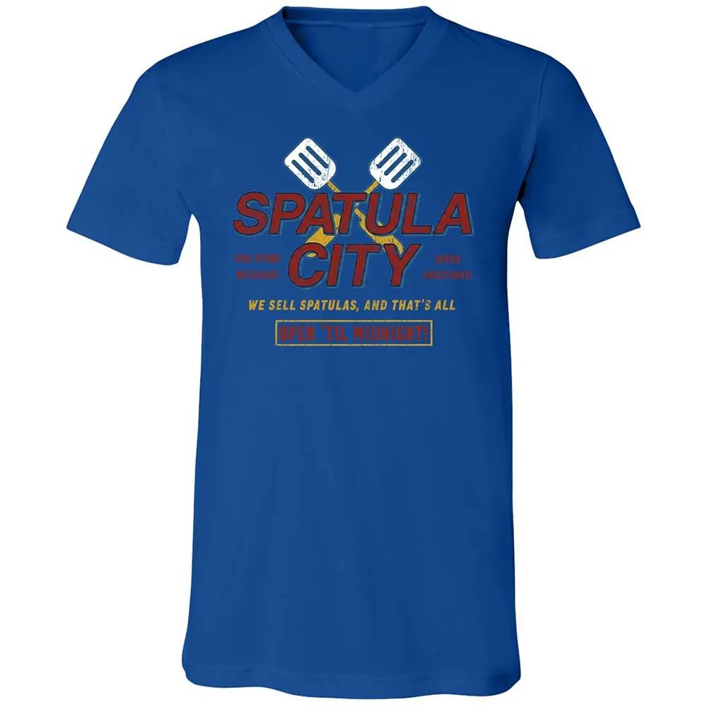 Unisex V-Neck T-Shirt - EFZ2QTJ9 - True Royal - 4