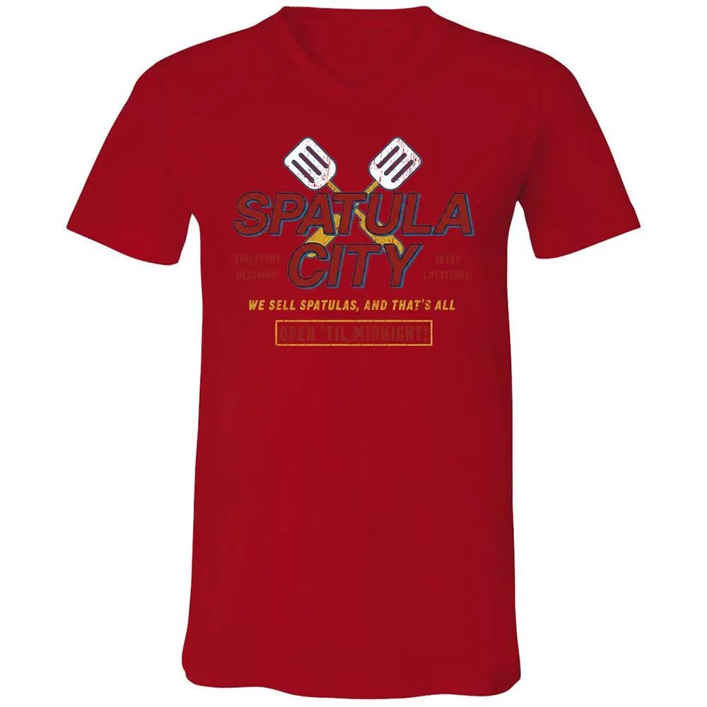 Unisex V-Neck T-Shirt - EFZ2QTJ9 - Red - 6