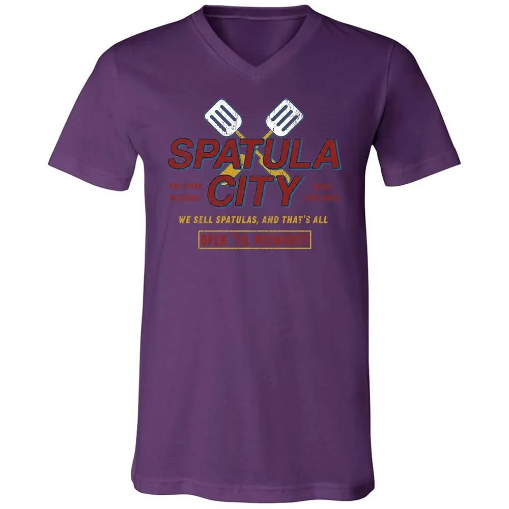 Unisex V-Neck T-Shirt - EFZ2QTJ9 - Team Purple - 10