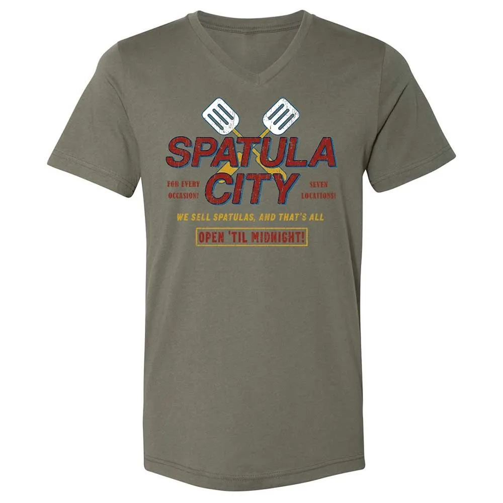 Unisex V-Neck T-Shirt - EFZ2QTJ9 - Military Green - 11