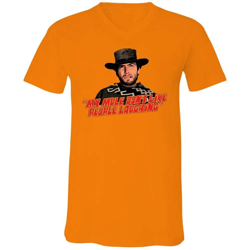 Unisex V-Neck T-Shirt - GQM3CXZR - Orange - 7