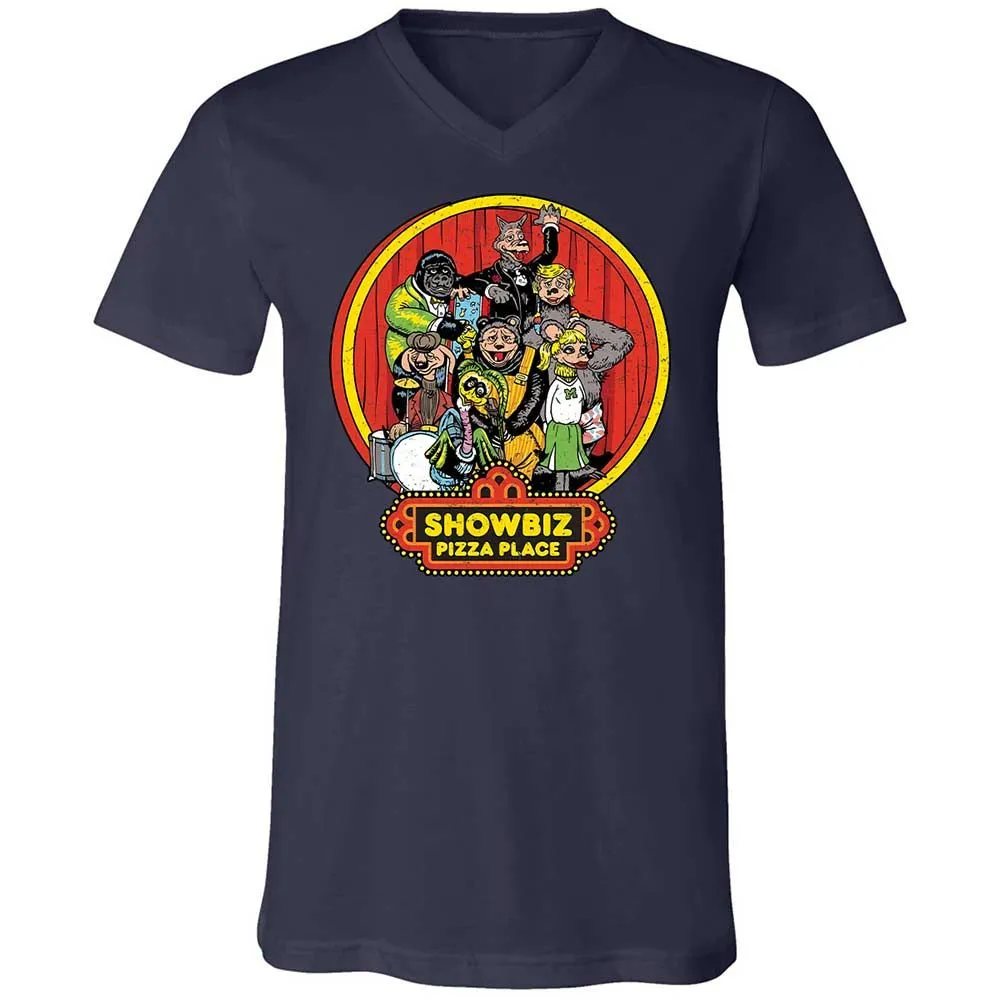 Unisex V-Neck T-Shirt - B89VCUJU - Navy - 2