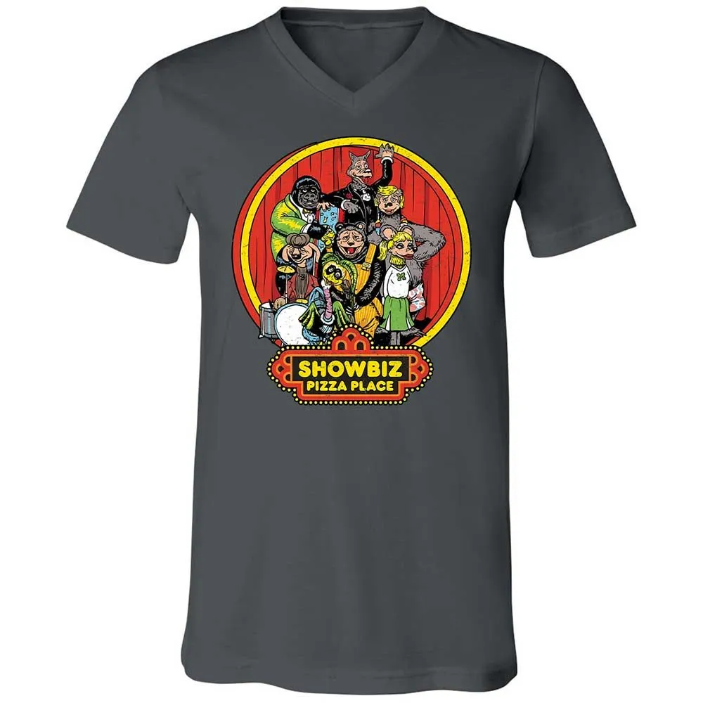 Unisex V-Neck T-Shirt - B89VCUJU - Asphalt - 13