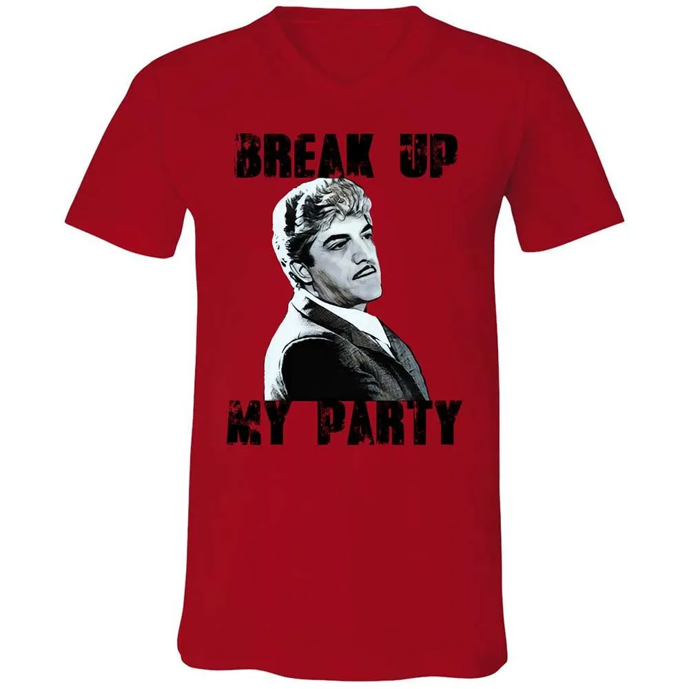 Unisex V-Neck T-Shirt - C1PTR55T - Red - 5