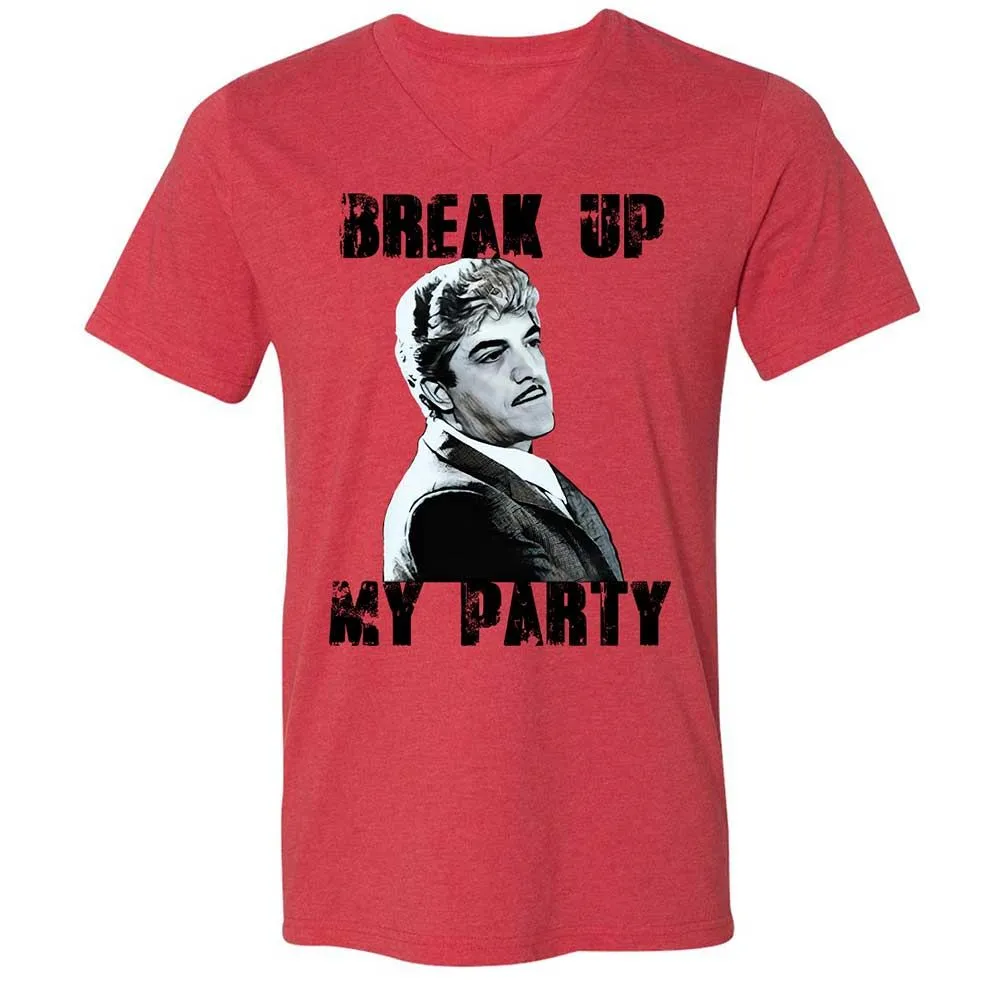 Unisex V-Neck T-Shirt - C1PTR55T - Heather Red - 6