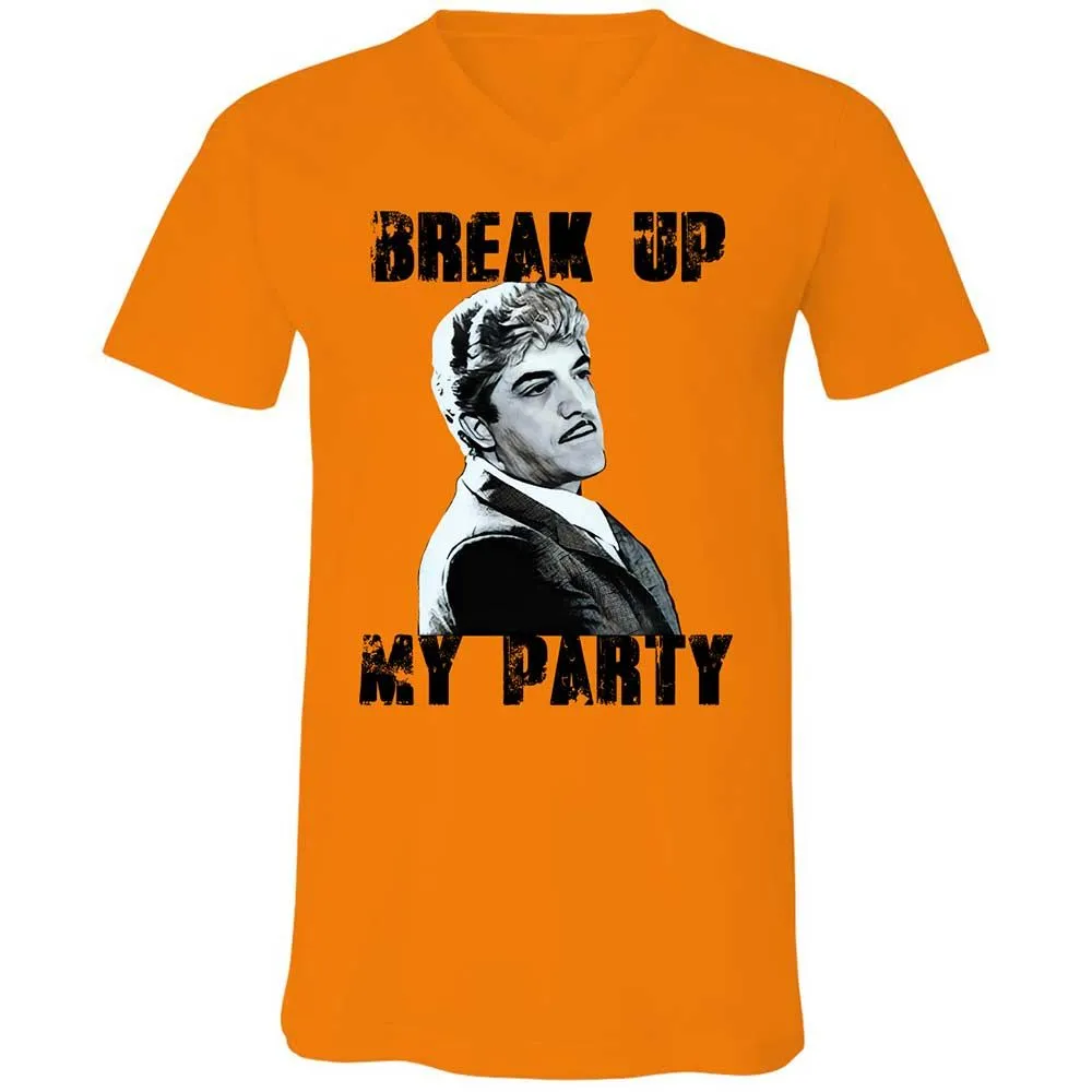 Unisex V-Neck T-Shirt - C1PTR55T - Orange - 7