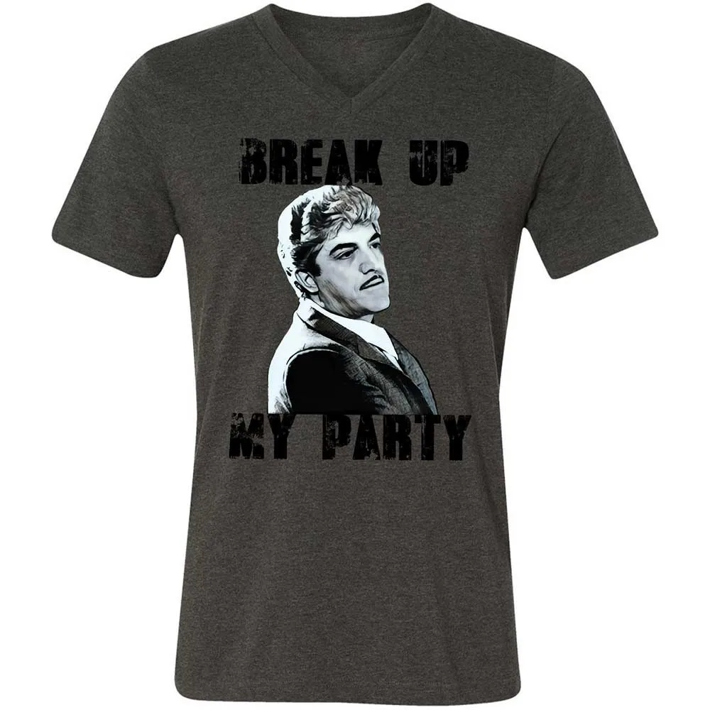 Unisex V-Neck T-Shirt - C1PTR55T - Dark Grey Heather - 8