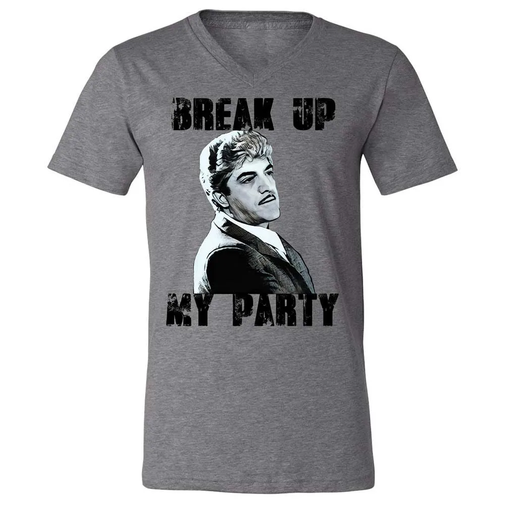 Unisex V-Neck T-Shirt - C1PTR55T - Deep Heather - 9