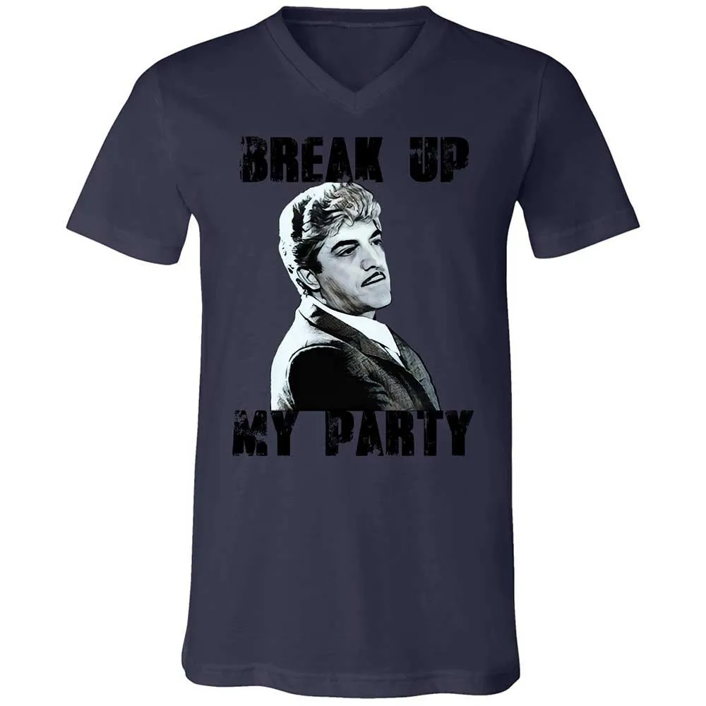 Unisex V-Neck T-Shirt - C1PTR55T - Navy - 12