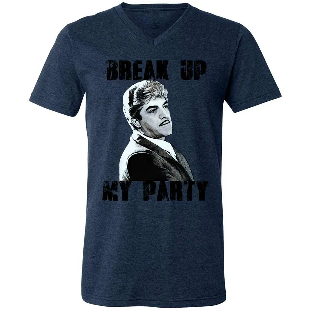 Unisex V-Neck T-Shirt - C1PTR55T - Heather Navy - 13