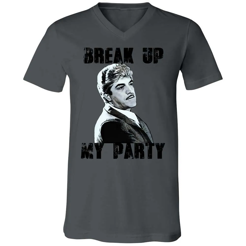Unisex V-Neck T-Shirt - C1PTR55T - Asphalt - 16