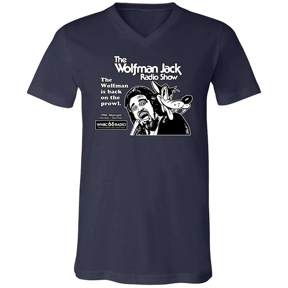 Unisex V-Neck T-Shirt - 5KW6VL9X - Navy - 2