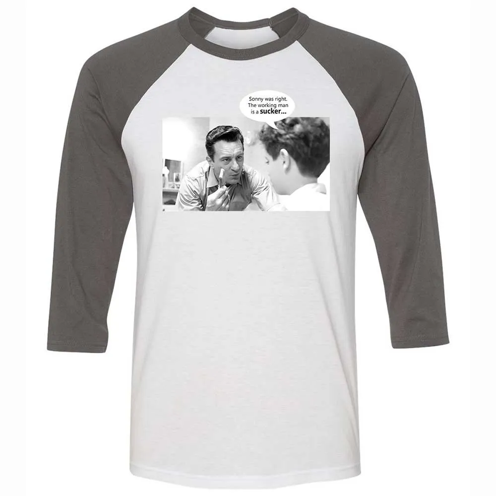 Unisex 3/4 Baseball Tee - VUWKERQ1 - White/Asphalt - 2