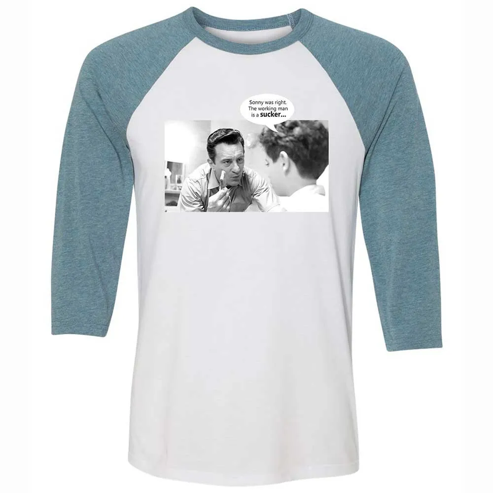 Unisex 3/4 Baseball Tee - VUWKERQ1 - White/Denim - 3