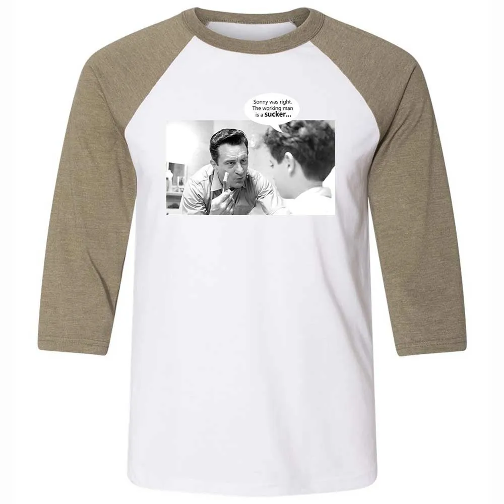 Unisex 3/4 Baseball Tee - VUWKERQ1 - White/Heather Olive - 4