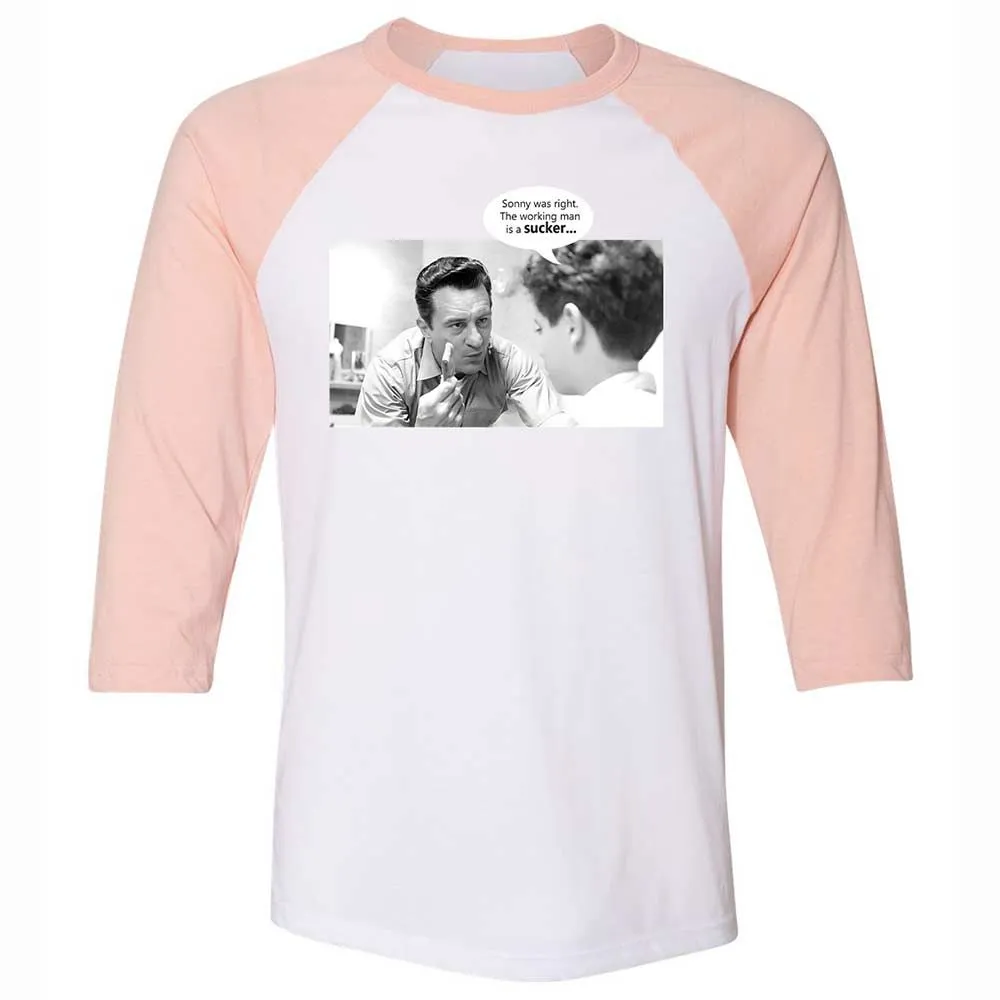 Unisex 3/4 Baseball Tee - VUWKERQ1 - White/Heather Peach - 5