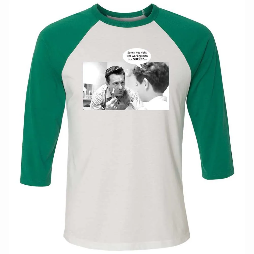 Unisex 3/4 Baseball Tee - VUWKERQ1 - White/Kelly - 6