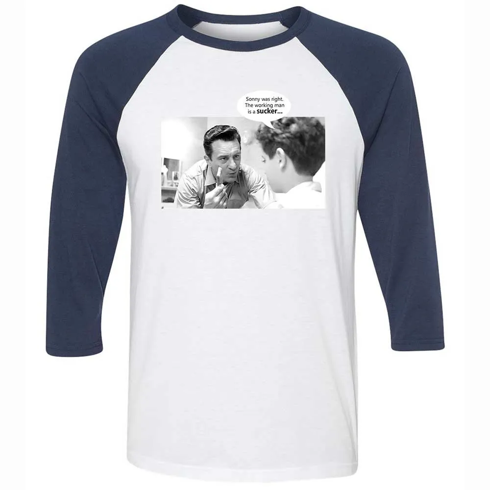 Unisex 3/4 Baseball Tee - VUWKERQ1 - White/Navy - 8