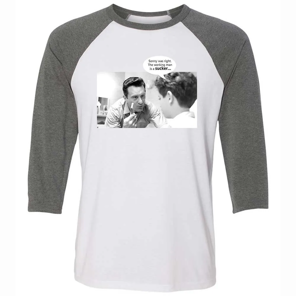 Unisex 3/4 Baseball Tee - VUWKERQ1 - White/Deep Heather - 11