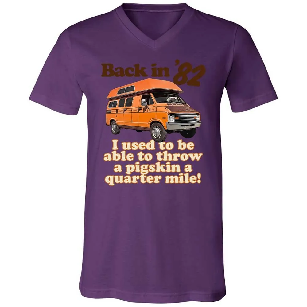 Unisex V-Neck T-Shirt - YND5XQAJ - Team Purple - 10