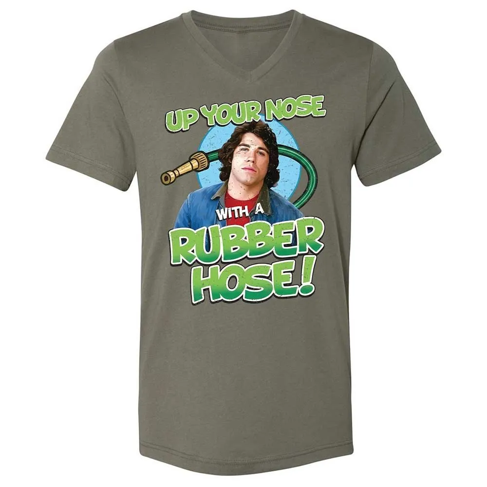 Unisex V-Neck T-Shirt - QF5Q29PY - Military Green - 11