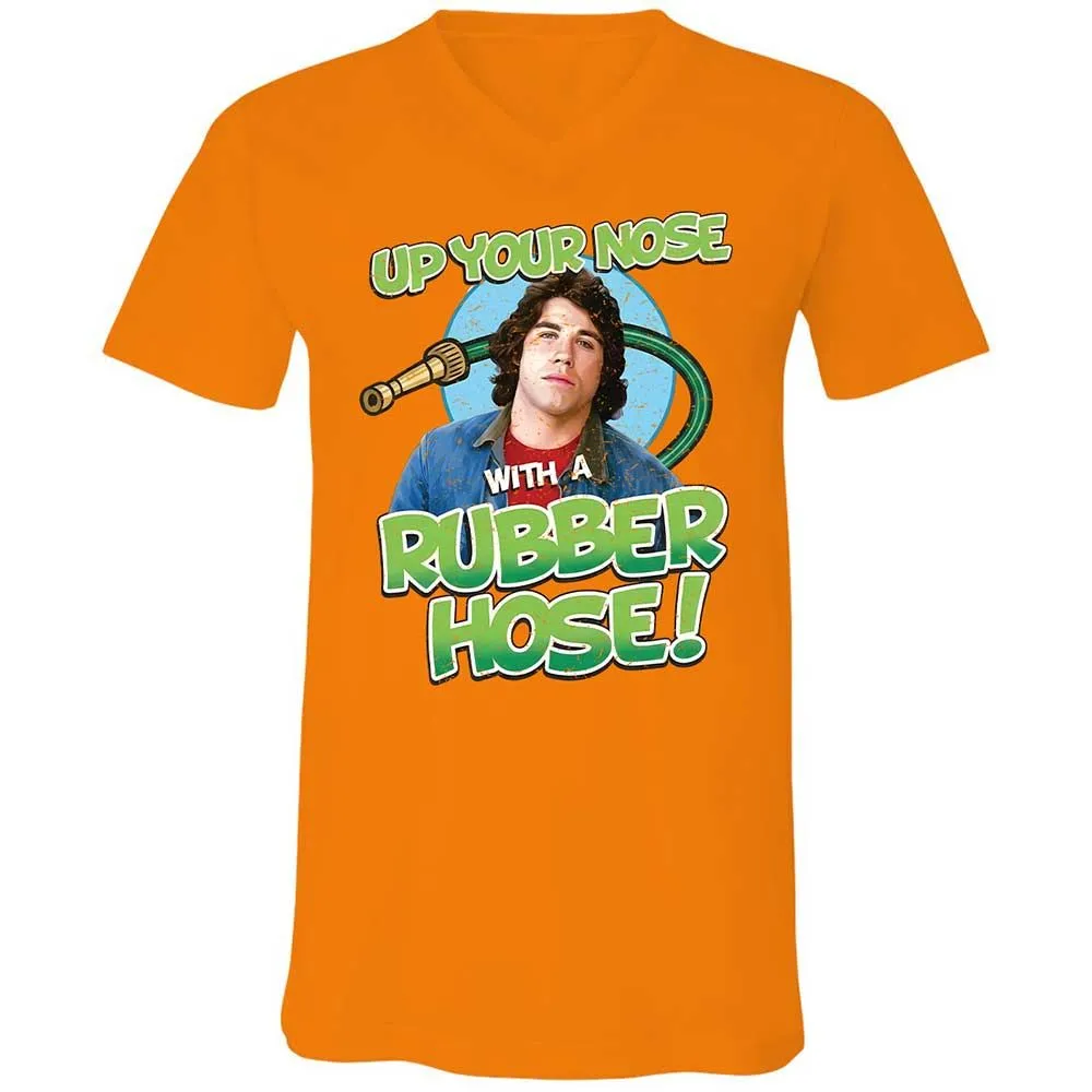 Unisex V-Neck T-Shirt - QF5Q29PY - Orange - 12