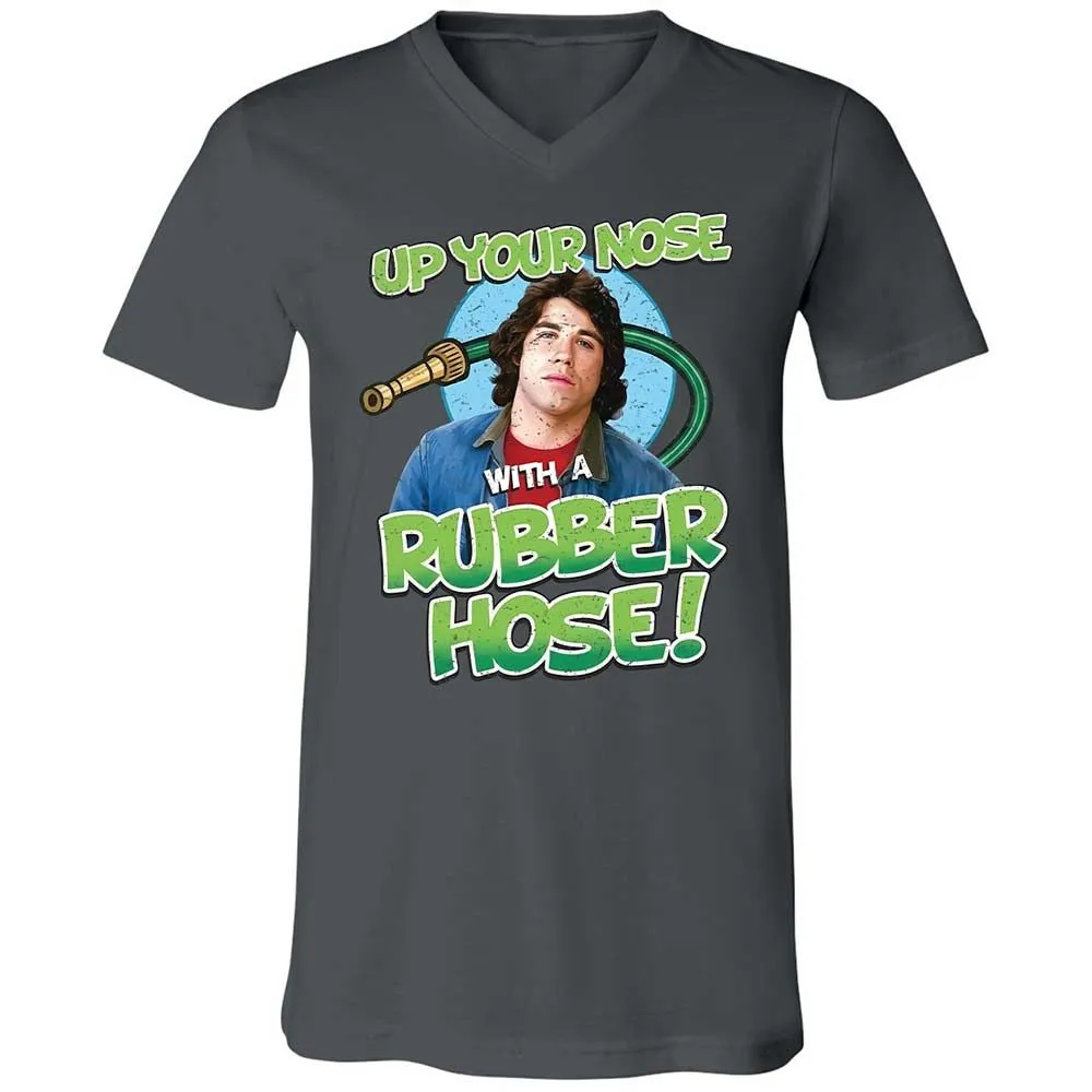 Unisex V-Neck T-Shirt - QF5Q29PY - Asphalt - 13