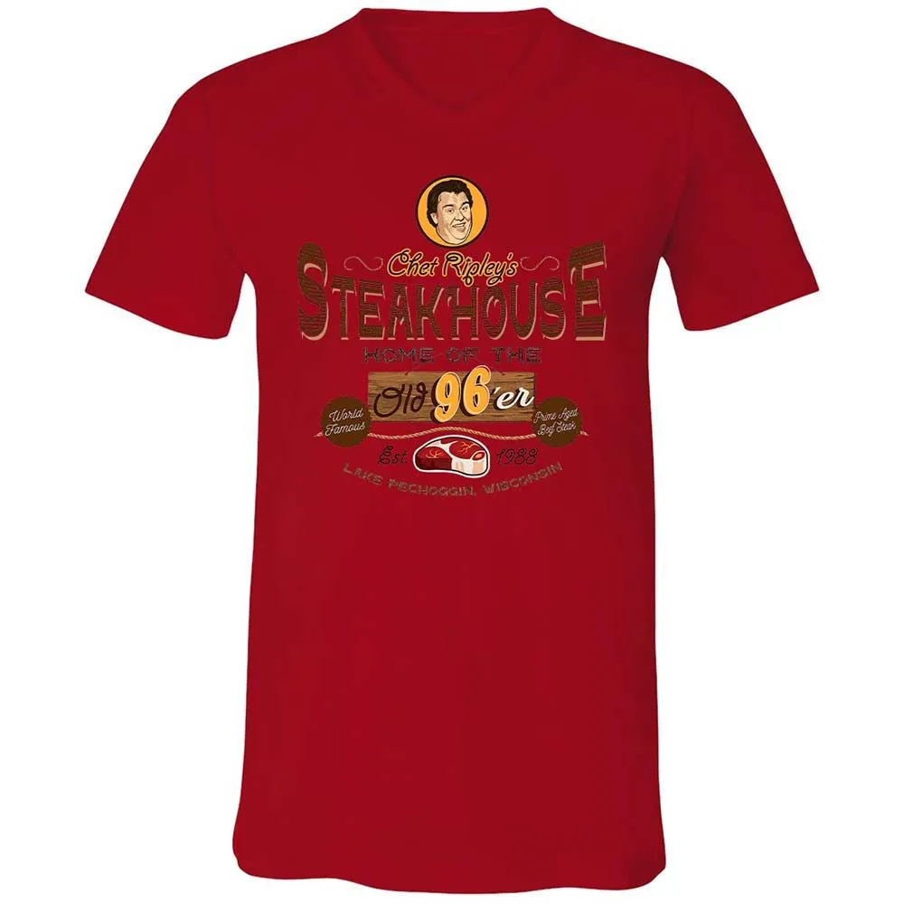 Unisex V-Neck T-Shirt - FFY6KWTR - Red - 5