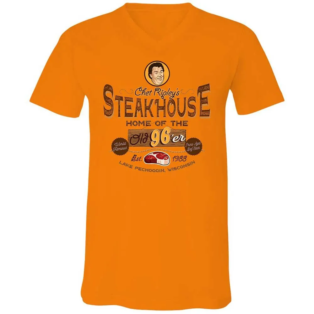Unisex V-Neck T-Shirt - FFY6KWTR - Orange - 7