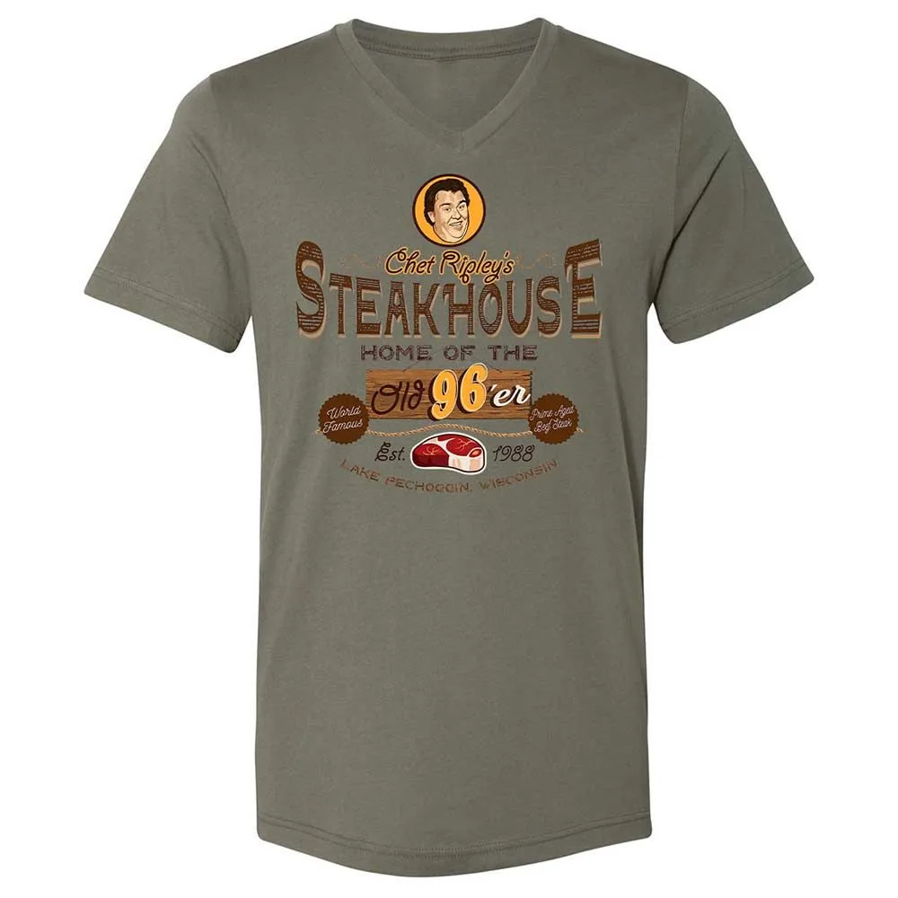Unisex V-Neck T-Shirt - FFY6KWTR - Military Green - 15