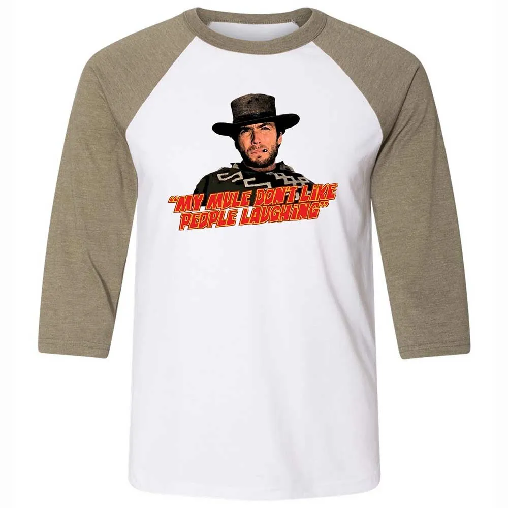 Unisex 3/4 Baseball Tee - J1MKGGG8 - White/Heather Olive - 4