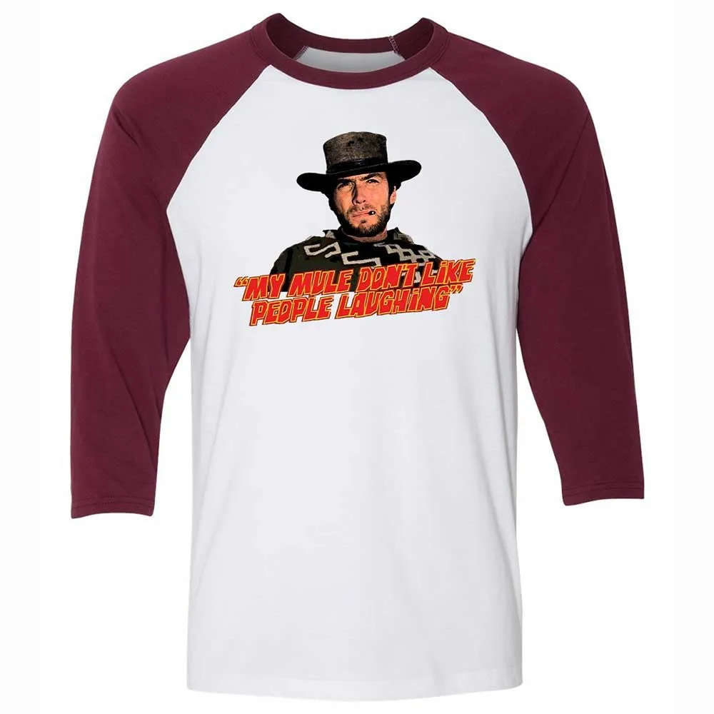 Unisex 3/4 Baseball Tee - J1MKGGG8 - White/Maroon - 7