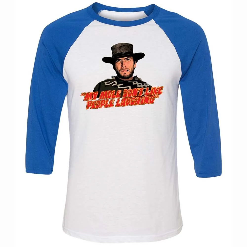 Unisex 3/4 Baseball Tee - J1MKGGG8 - White/True Royal - 10