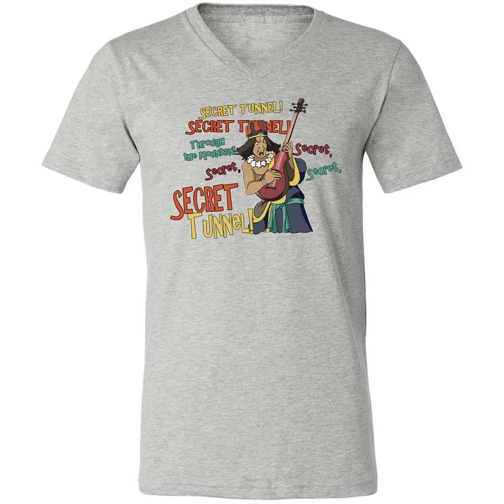 Unisex V-Neck T-Shirt - PQZ9ZBE1 - Athletic Heather - 2