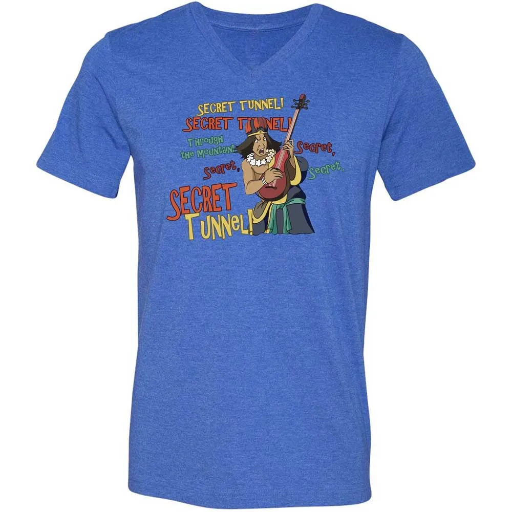 Unisex V-Neck T-Shirt - PQZ9ZBE1 - Heather True Royal - 4