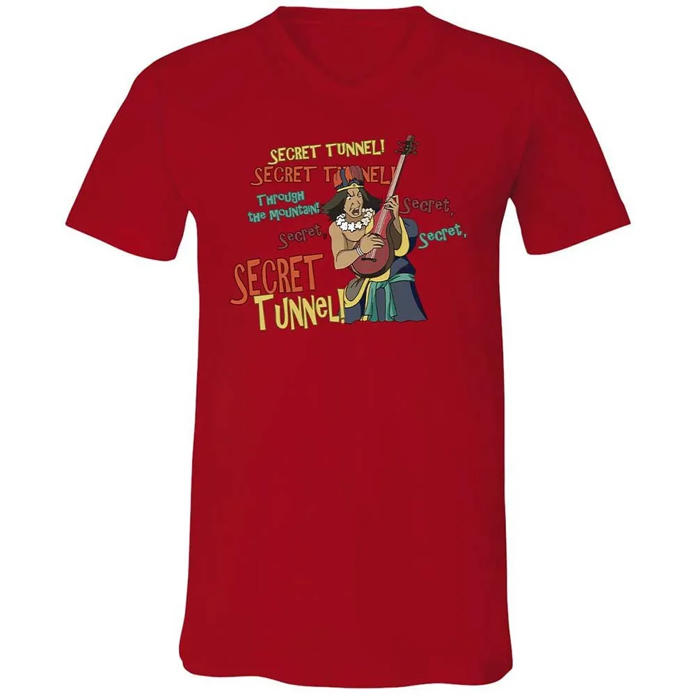 Unisex V-Neck T-Shirt - PQZ9ZBE1 - Red - 5
