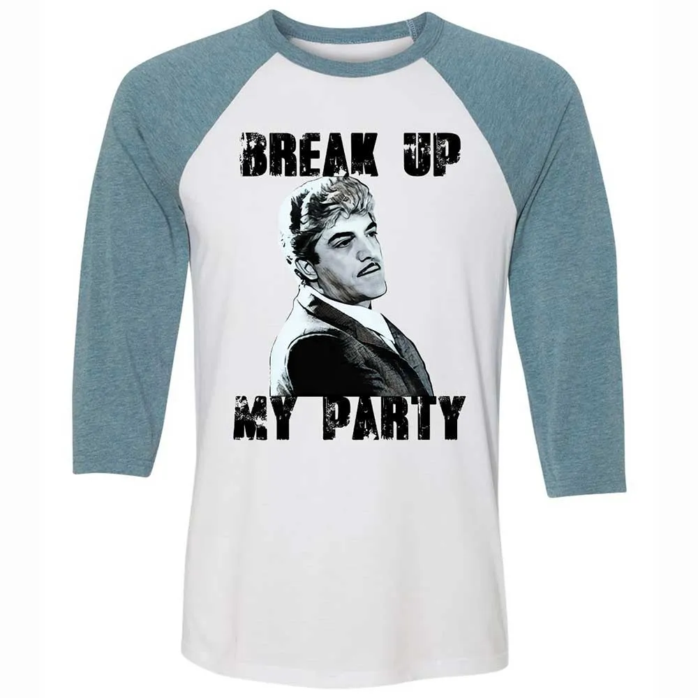 Unisex 3/4 Baseball Tee - BQ1B5HFJ - White/Denim - 3